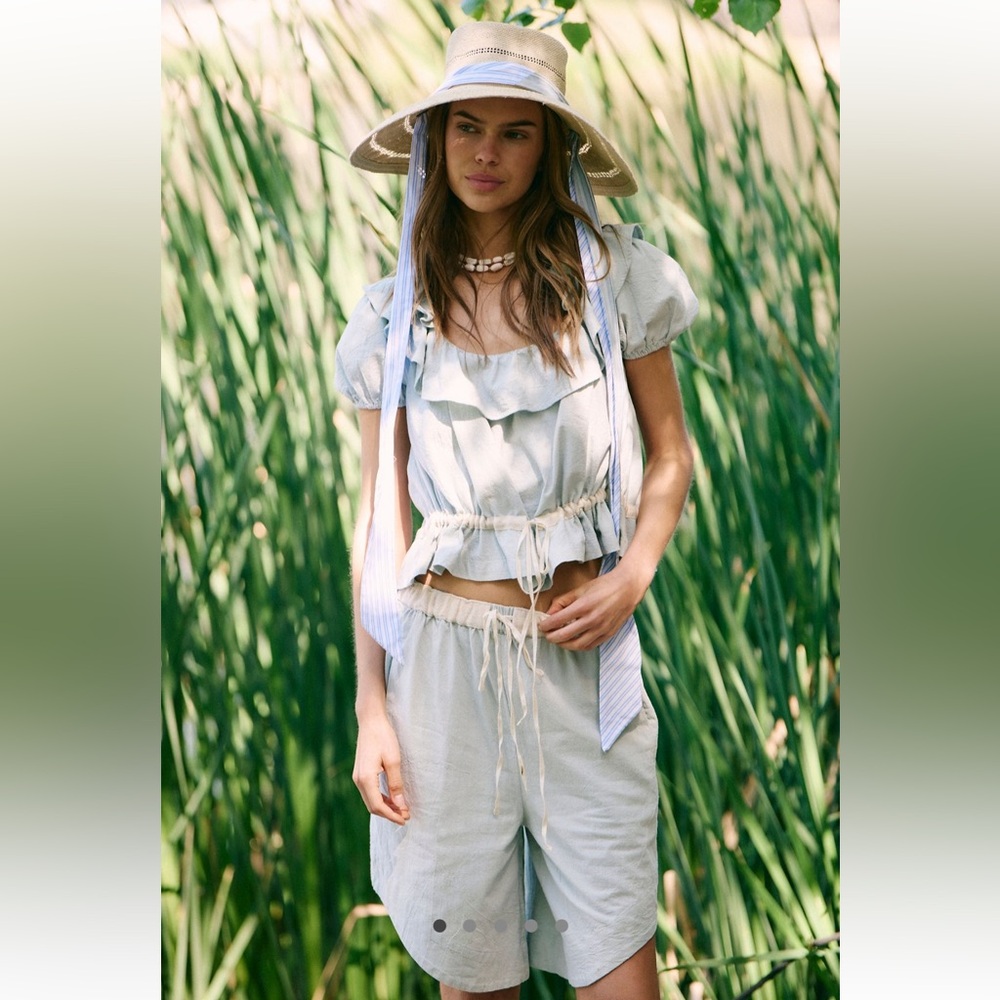 Free People Bohemian Shorts Top Set Small